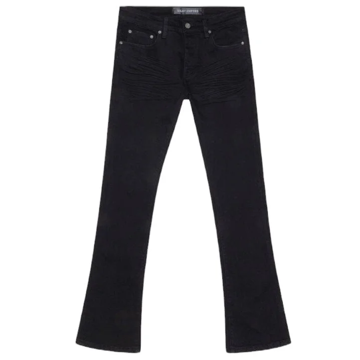 Men's Pants with Welt PocketsSilnt Chptrs Chptrs Stacked Denim (Jet Black) SC-J2-003