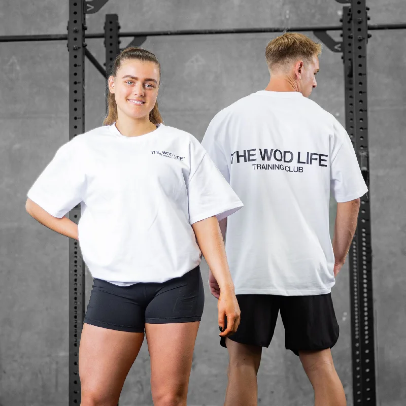 Layered Men's VestsTWL - LIFESTYLE OVERSIZED T-SHIRT - TRAINING CLUB - WHITE/BLACK