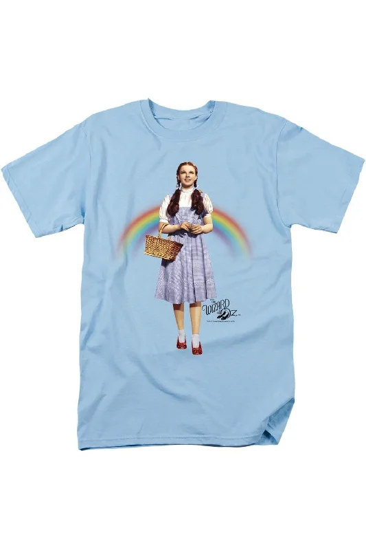 Men's Shirts with Contrast StitchingWizard Of Oz Over The Rainbow Short Sleeve Adult Tee / T-Shirt