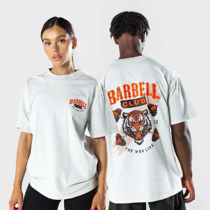 Men's Flowy Shirts for a Relaxed LookTWL - LIFESTYLE OVERSIZED T-SHIRT  -  BARBELL CLUB - WILDCAT/WASHED CEMENT