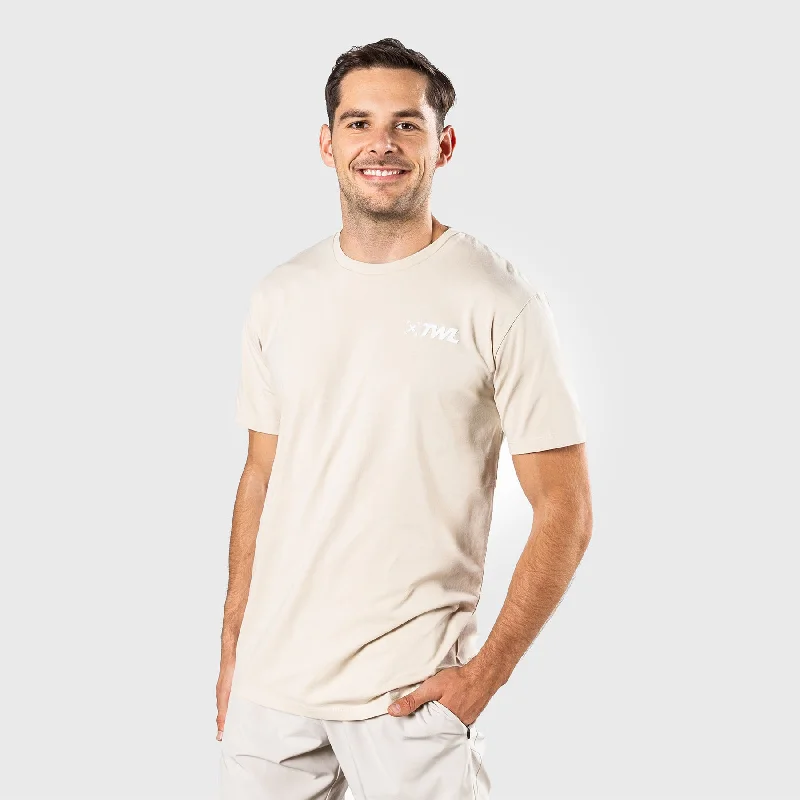 Men's Shirts with Moisture-Wicking FabricTWL - MEN'S EVERYDAY T-SHIRT - LINEN/WHITE