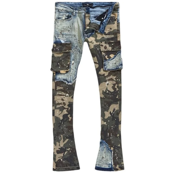 Men's Work Pants for Durability and ComfortJordan Craig Ross Stacked Platoon Denim (Woodland) JRF1142C