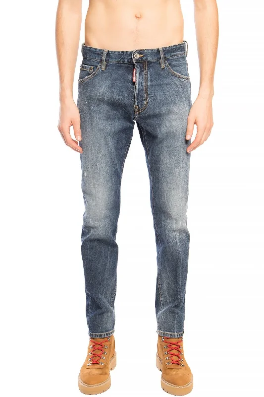 Dark Indigo Men's JeansDsqua²  Cotton Jeans & Men's Pant