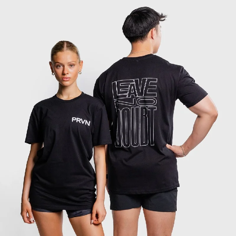 Men's Shirts with French CuffsPRVN - LEAVE NO DOUBT T-SHIRT - BLACK/GREY