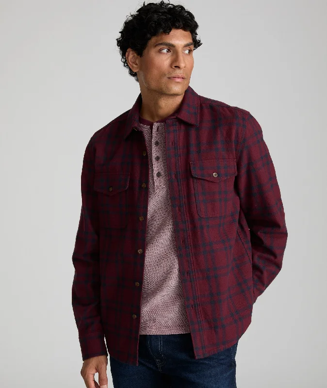Men's Casual Friday Shirts for Relaxed Office DaysBrushed Overshirt - FINAL SALE