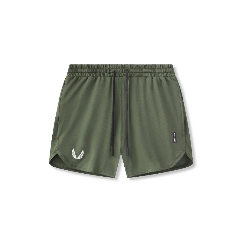 Lightweight Men's Linen Pants0993. AeroSilver® 5" Linerless Short - Olive