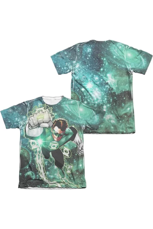 Men's Shirts with Surplice HemlinesGreen Lantern Galactic Hal (Front/Back Print) Adult Poly/Cotton Short Sleeve Tee / T-Shirt