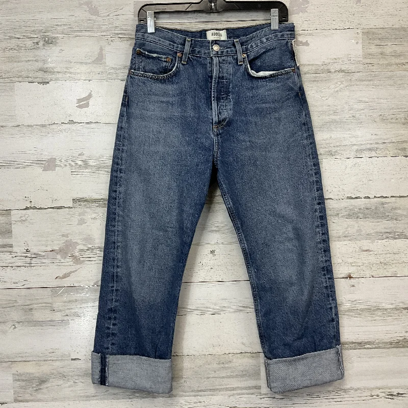 Modern Ripped and Distressed Men's JeansJeans Boyfriend By Agolde  Size: 2