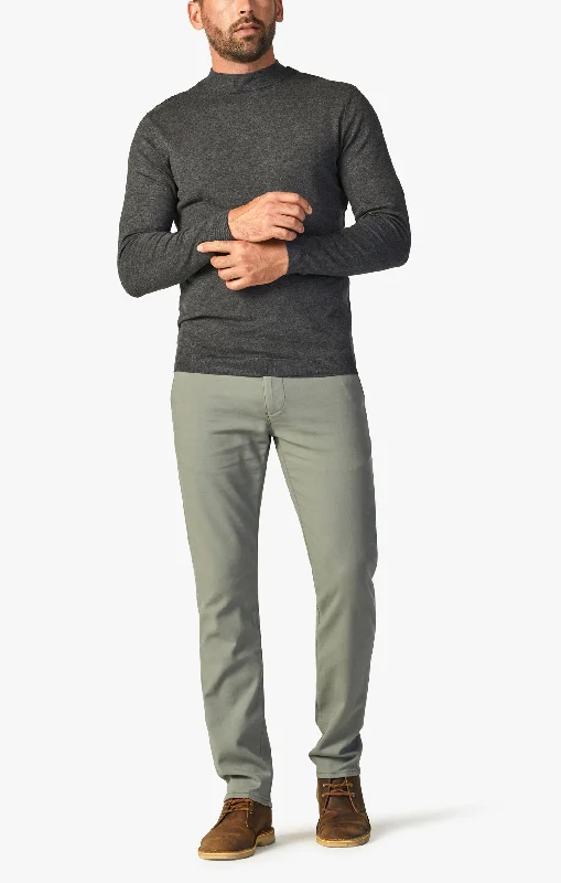 Men's Pants with Contrast Stitching34 HERITAGE | Verona Chino Pants | Sage High Flyer