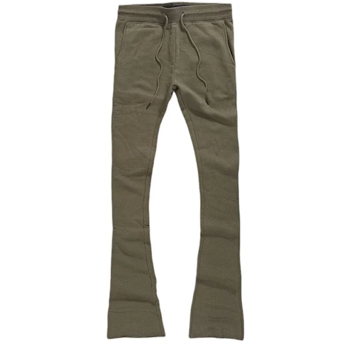 Men's Pants with Hidden PocketsJordan Craig Uptown Stacked Sweatpants (Olive) 8860L