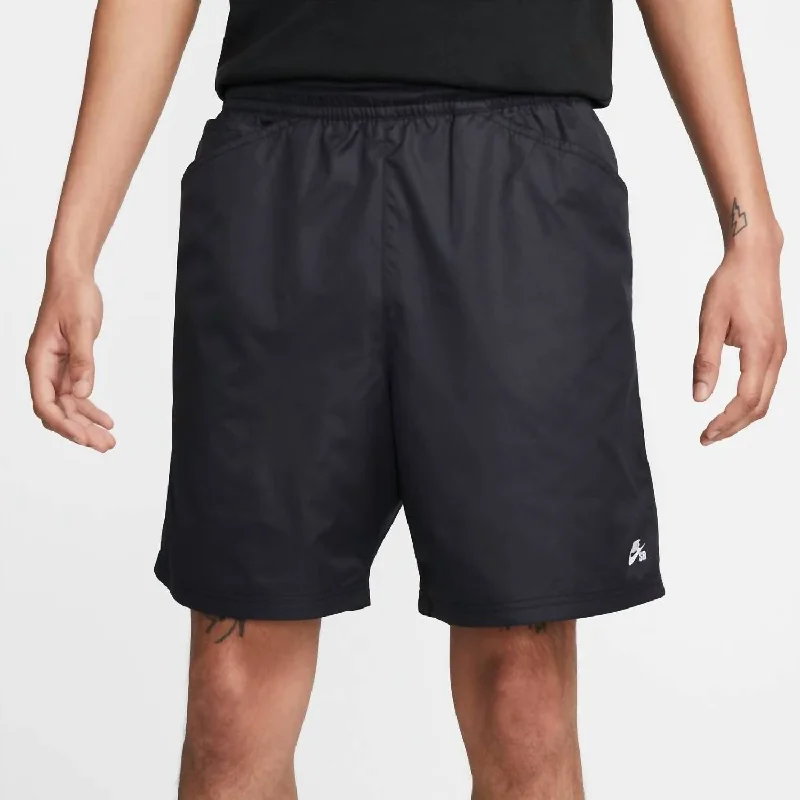 Men's Pants with Wrinkle-Resistant FabricMen's Sb Skate Elastic Waist Chino Shorts In Black/white