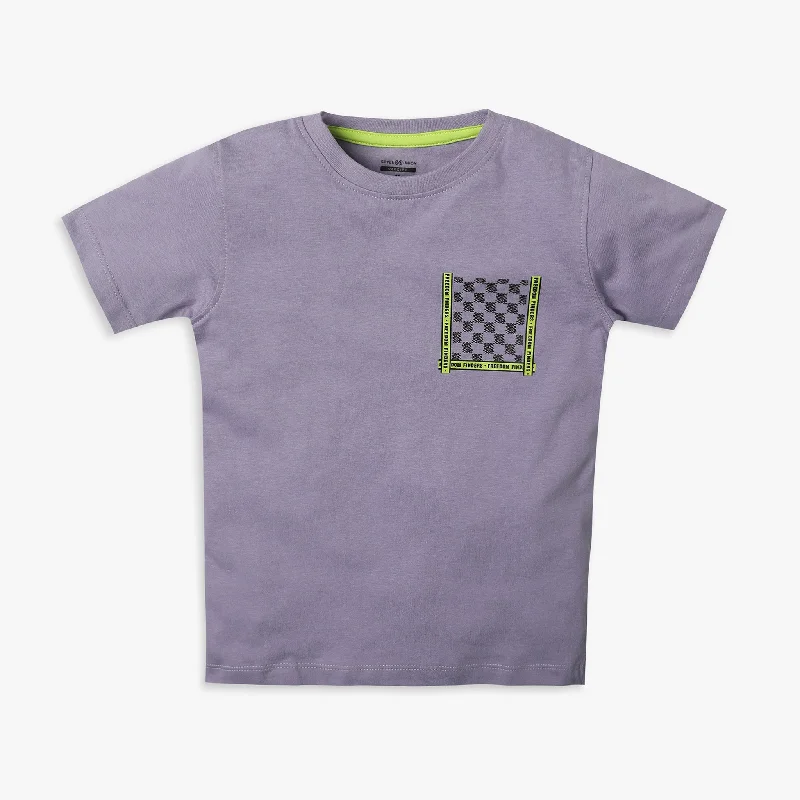 Men's Three-Quarter Sleeved TopsBoy's Regular Fit Printed T-Shirt