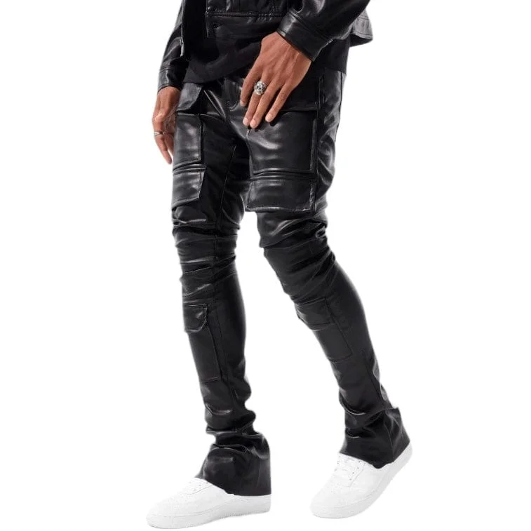 Men's Corduroy Pants for FallJordan Craig Ross Stacked Thriller Cargo Pants (Black) JRF1218