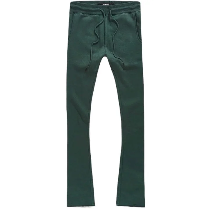 Men's Pants with Zippered PocketsJordan Craig Uptown Stacked Sweatpants (Hunter Green) 8860L
