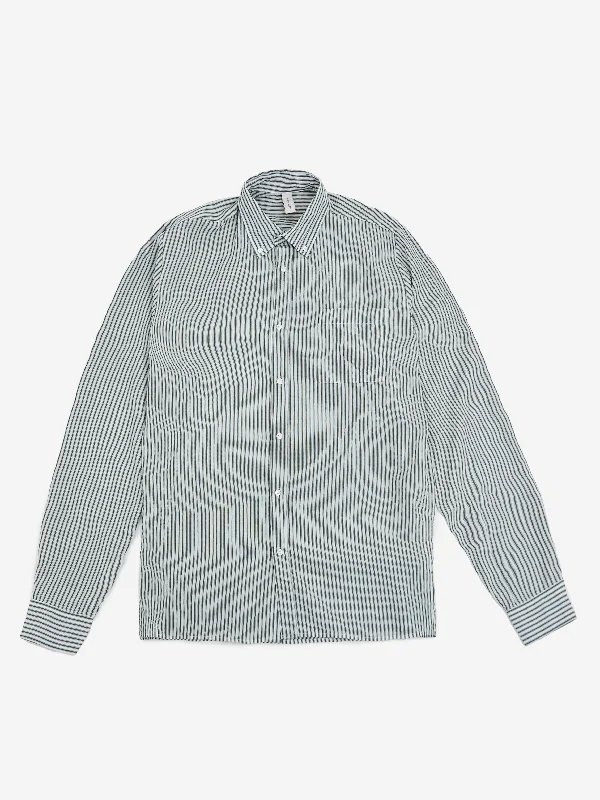 Men's Pocket T-Shirts for Added FunctionalityANOTHER ASPECT ANOTHER Shirt 1.0 - Evergreen/White Stripe