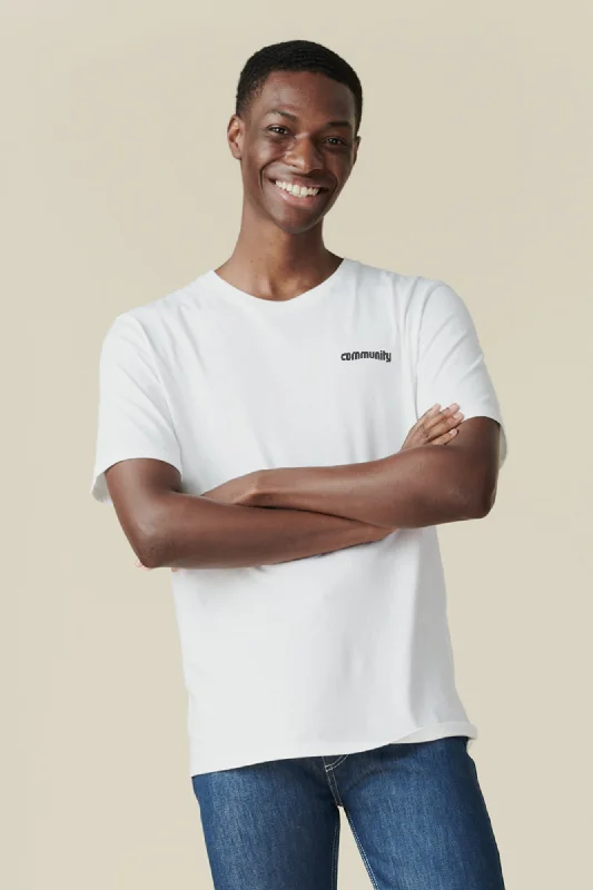 Men's Tennis Shirts for Court ComfortMen's Short Sleeve Logo T Shirt - White/Black