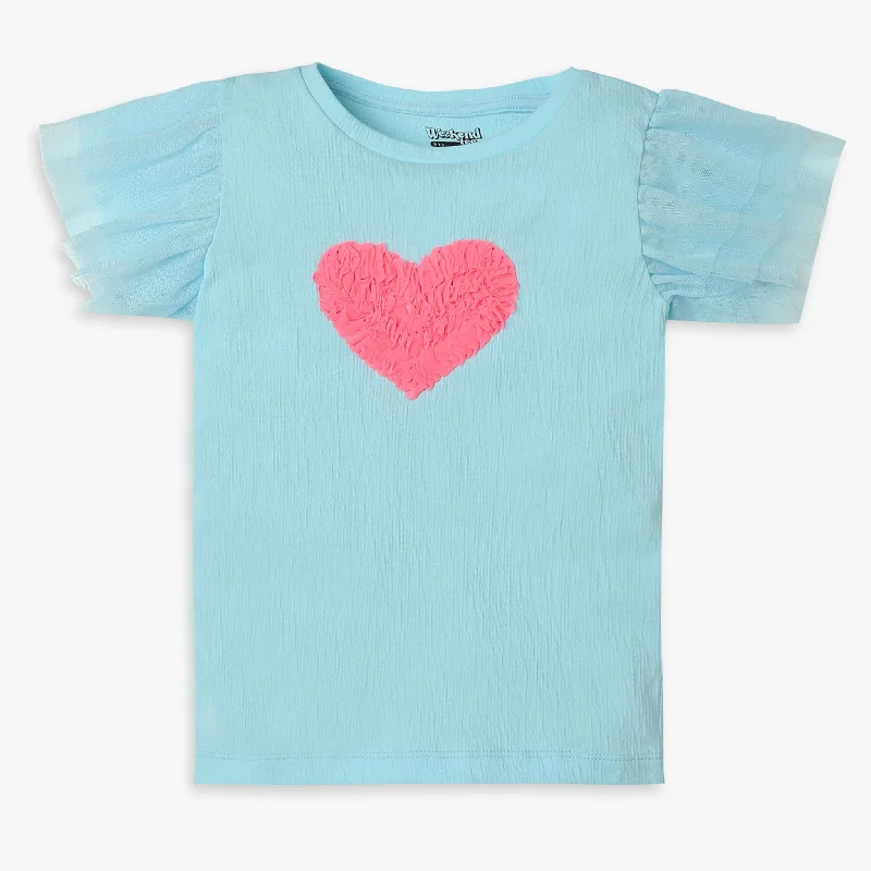 Men's Shirts with Embroidered DesignsGirls Regular Fit Solid T-Shirt
