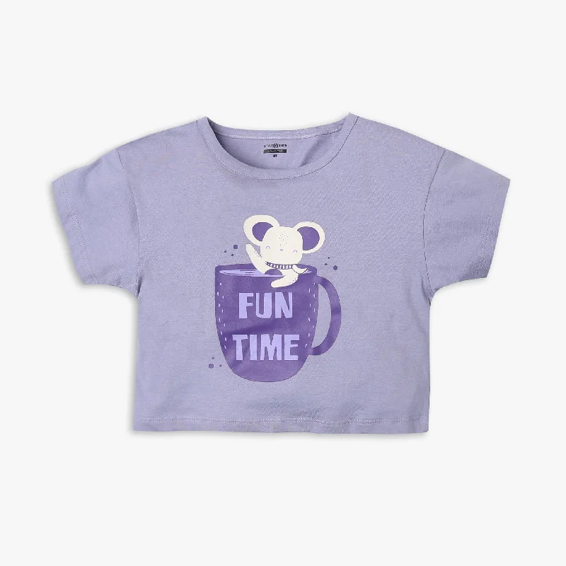 Men's Flowy Shirts for a Relaxed LookGirl's Regular Fit Printed T-Shirt