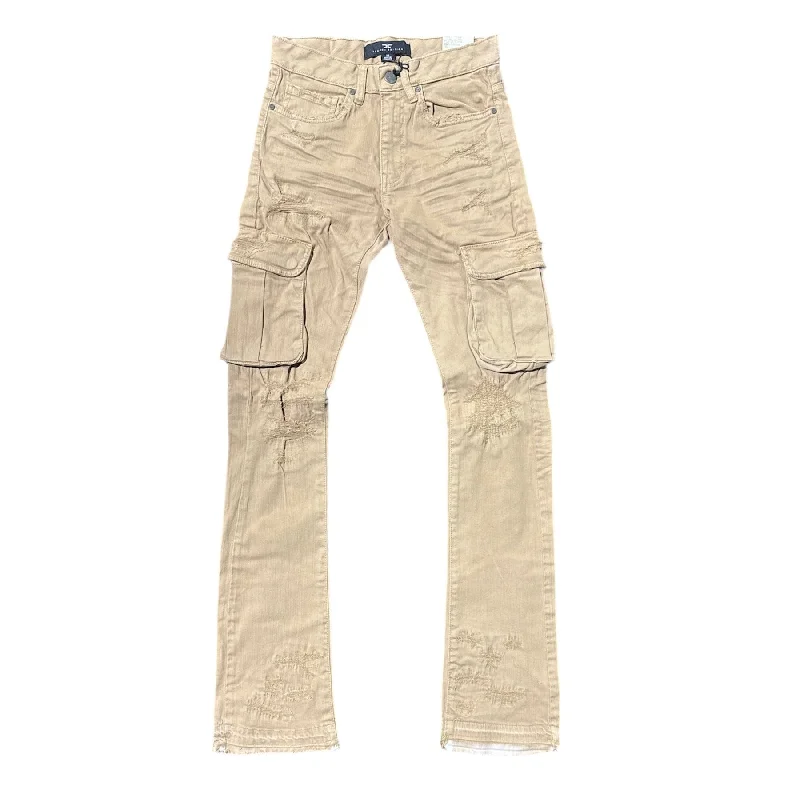 Men's Tailored Pants for a Sharp AppearanceJordan Craig Martin Stacked Cargo Pocket Pants (Khaki) JTF1263