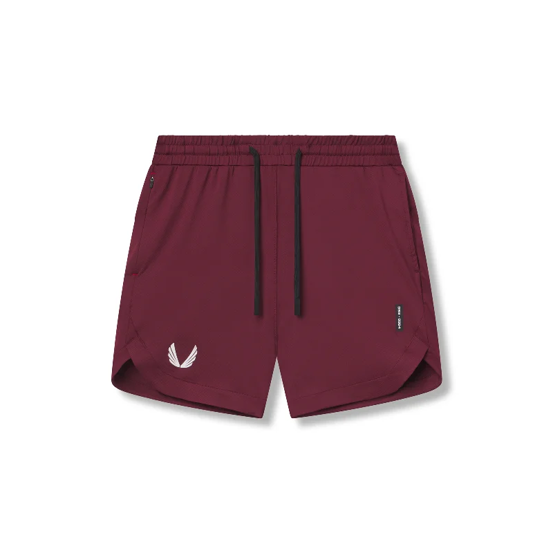 Men's Tapered Pants for a Slimming Effect0994. AeroSilver® 7" Linerless Short - Crimson