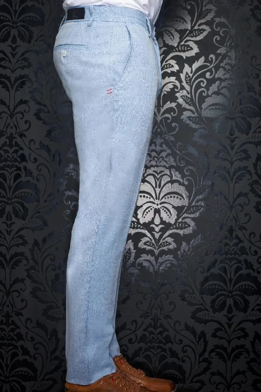 Men's Dress Pants for Special EventsAU NOIR I Ultra Stretch Pants I Wesson-Lancaster Chambray