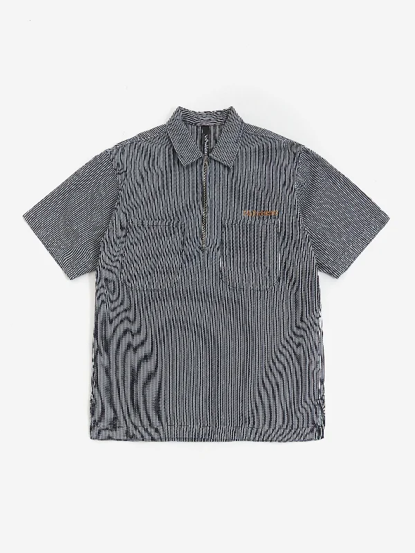 Men's Wrinkle-Free Shirts for Easy CareNo Problemo Mini Problemo SS Work Shirt Denim - Blue