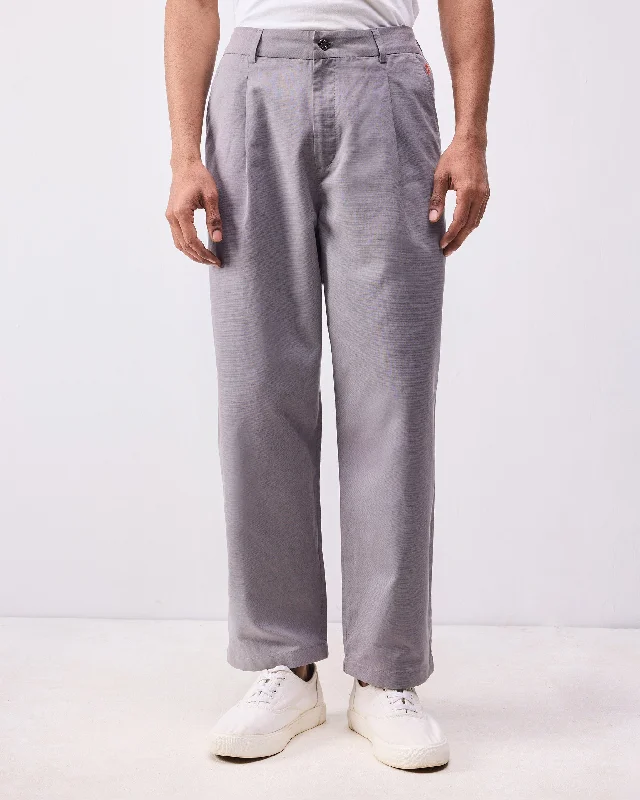Men's Pants with Stretchable Fabric for FlexibilityClassic Trousers - Grey