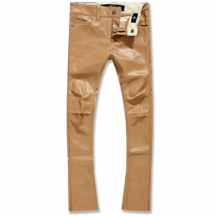 Men's Tailored Pants for a Sharp AppearanceKids Jordan Craig Stacked Thriller Pants (Mocha) JRF1139K
