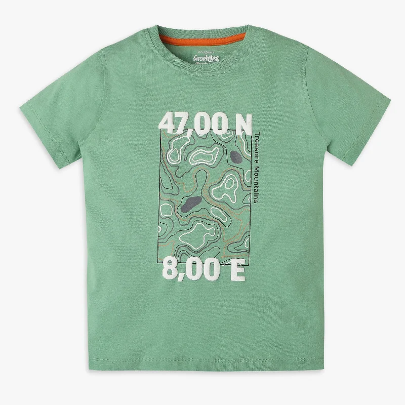 Men's Shirts for HuntingBoys Regular Fit Graphic T-Shirt