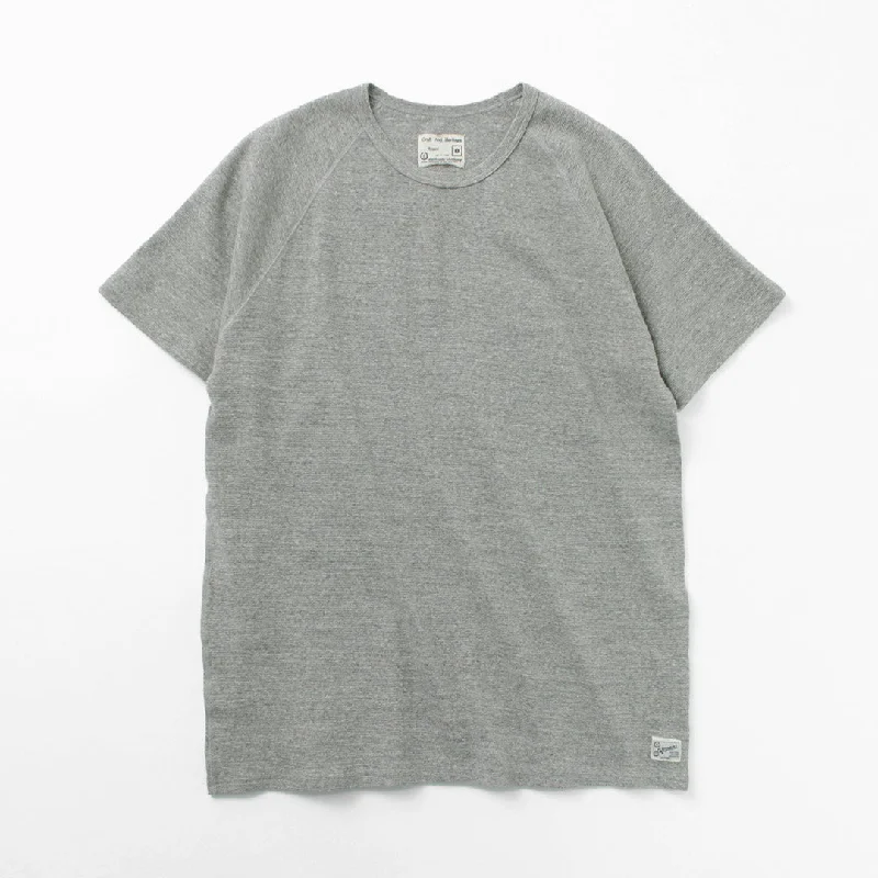 Men's Shirts with Zippered PocketsKEPANI / Raffy Spun-fleece Short-Sleeved T-Shirt