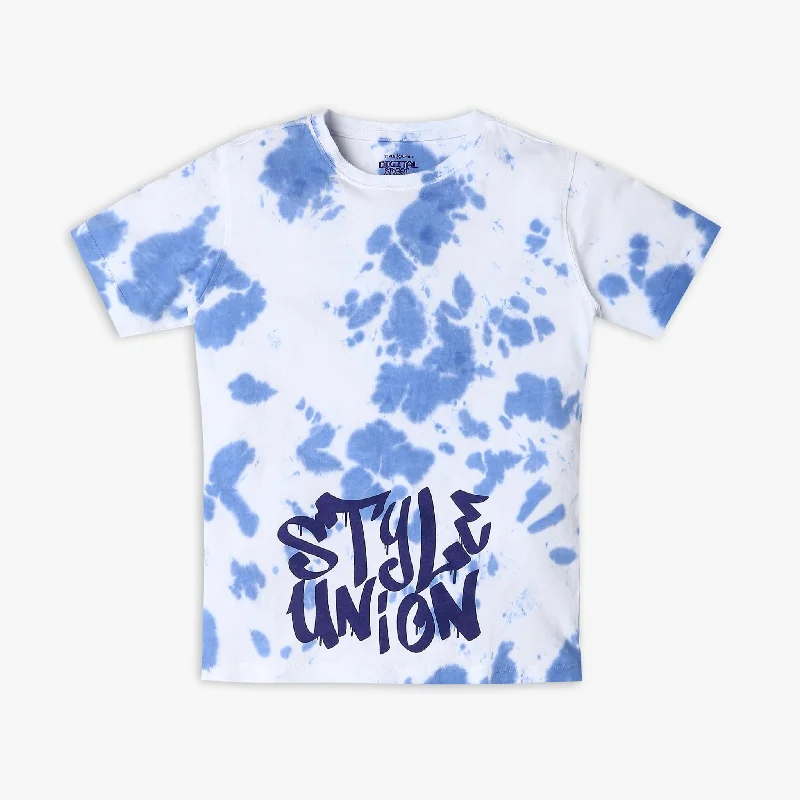 Men's Shirts for CampingBoy's Regular Fit Tie - Dye T-Shirt