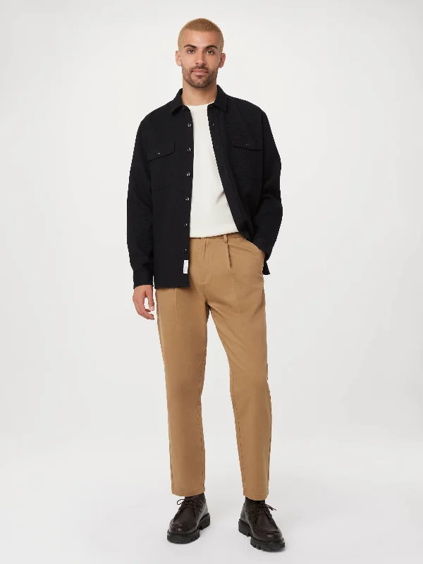Men's Pants with Reflective Stripes for SafetyThe Jamie Pleated Chino Pant in Antique Yellow