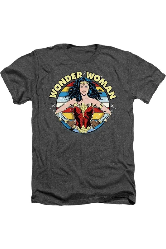 Men's Shirts with Pin CollarsWonder Woman 84 Woman Of Wonder Adult Heather Tee / T-Shirt