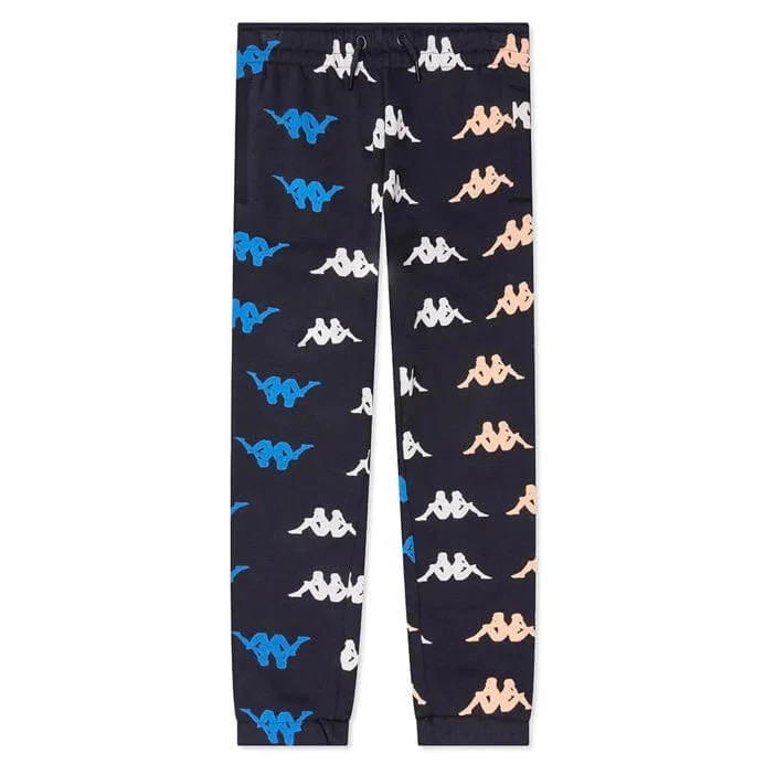 Men's Pants with Stain-Resistant TreatmentKids Kappa Authentic Leeuwarden Sweatpants (Black Smoke) 38168LW