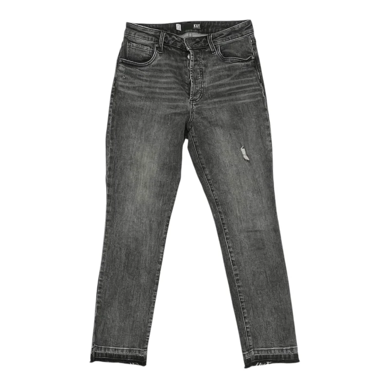 Elegant Straight-Leg Men's JeansJeans Straight By Kut In Black Denim, Size:2L