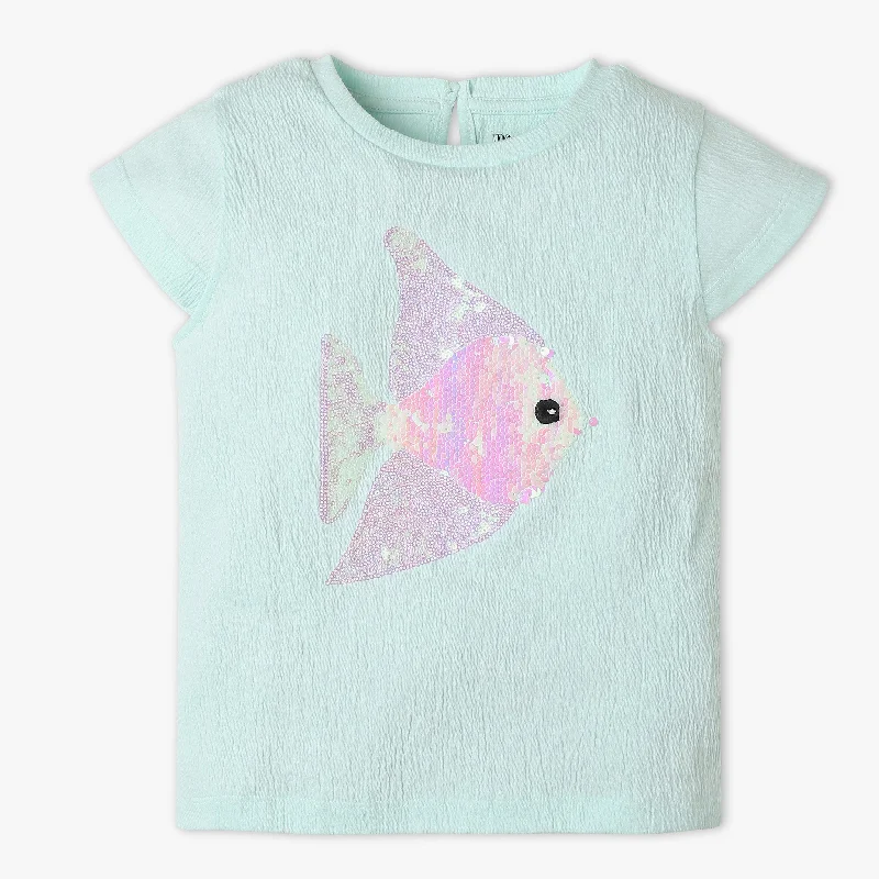 Men's Shirts with Belt LoopsGirls Fairytale Cute Cut-Out Adorable Fairy Graphic with Soft Petal Embellished T-Shirt