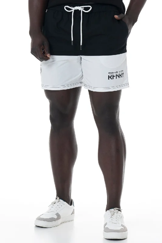 Lightweight Men's Linen PantsPool Shorts _ 151752 _ Black
