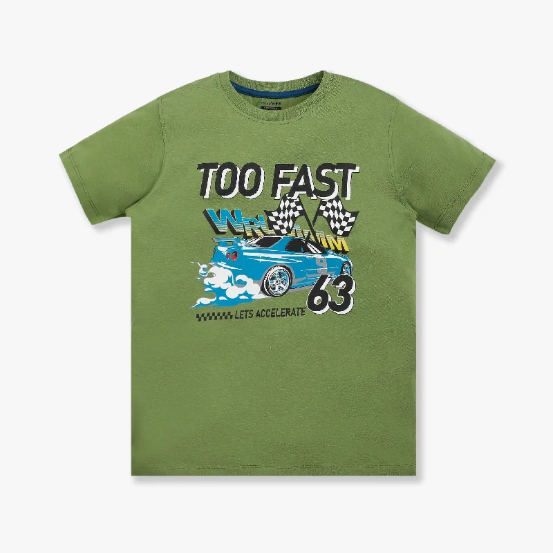Men's Shirts for Outdoor ActivitiesBoys Regular Fit Graphic T-Shirt