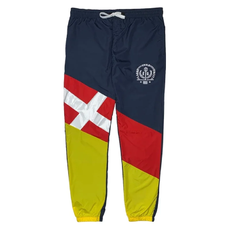 Men's Pants with Appliqué DetailsElbowgrease Athletics Track Pants (Navy) - EBG172