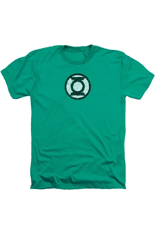 Men's Shirts with CollarsGreen Lantern Scribble Lantern Logo Adult Heather Tee / T-Shirt