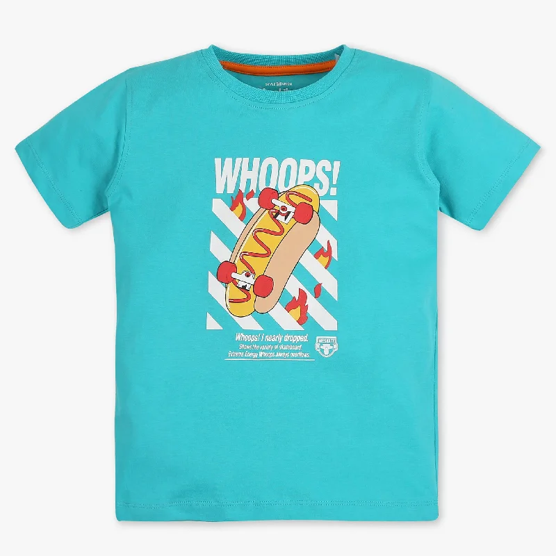Men's Performance Shirts for SportsBoys Graphic Crew Neck T-Shirt