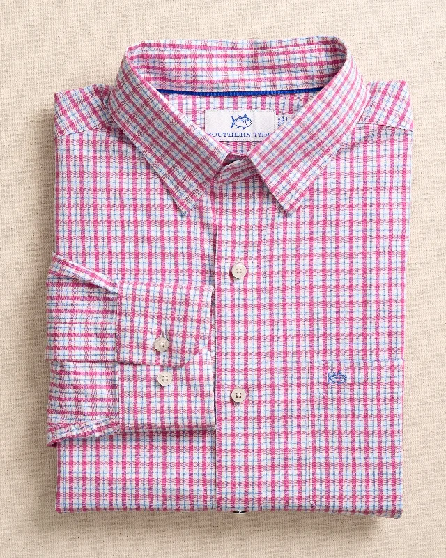 Men's Patterned Button-Down Shirts for Added InterestCharleston Broad Creek Plaid Long Sleeve Sport Shirt