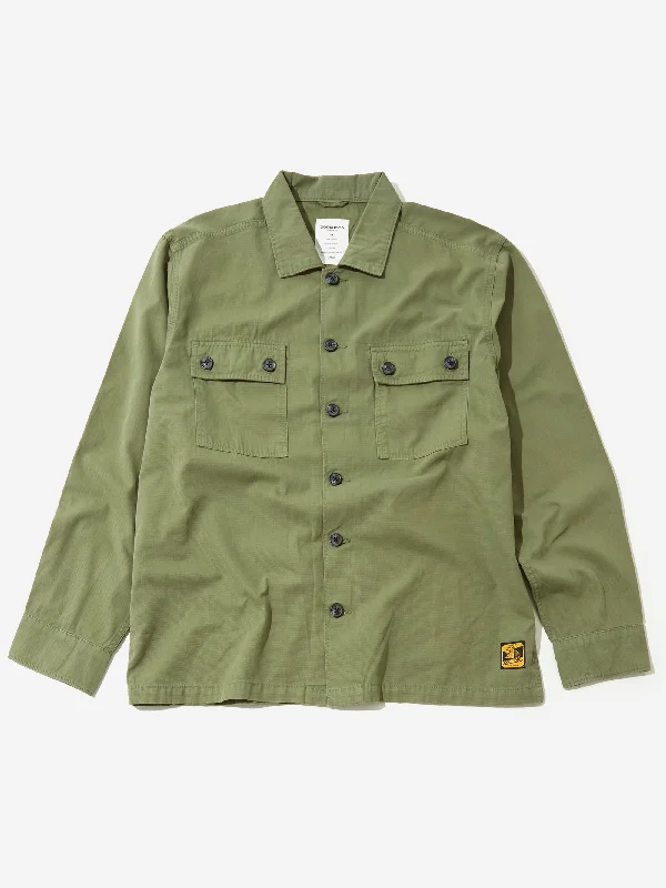 Men's Hawaiian Shirts for a Tropical VibeGoodhood Worldwide Military Overshirt - Khaki