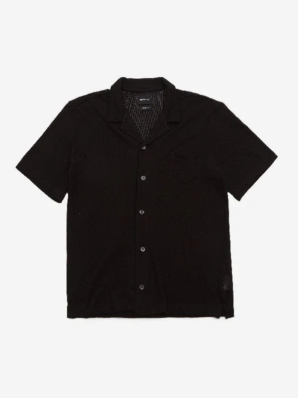 Men's Bold-Color Shirts for a Statement PieceHowlin Bass Culture Mesh Shirt - Black