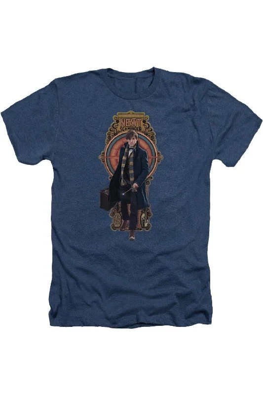 Men's Unique and Designer TopsFantastic Beasts Newt Scamander Adult Heather Tee / T-Shirt