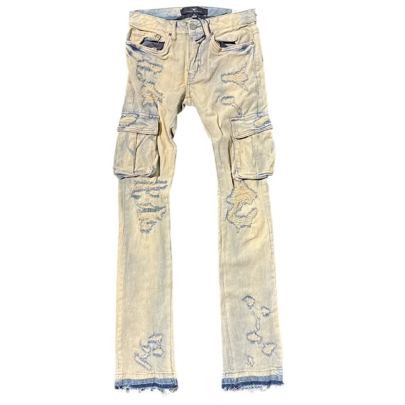 Men's Pants with UV ProtectionJordan Craig Martin Stacked Cargo Pocket Denim (Champagne) JTF1264
