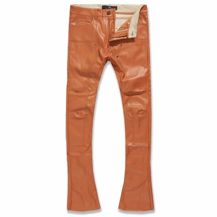Men's Patterned Pants with PlaidsJordan Craig Ross Stacked Monte Carlo Pants (Burnt Orange) JRF1135