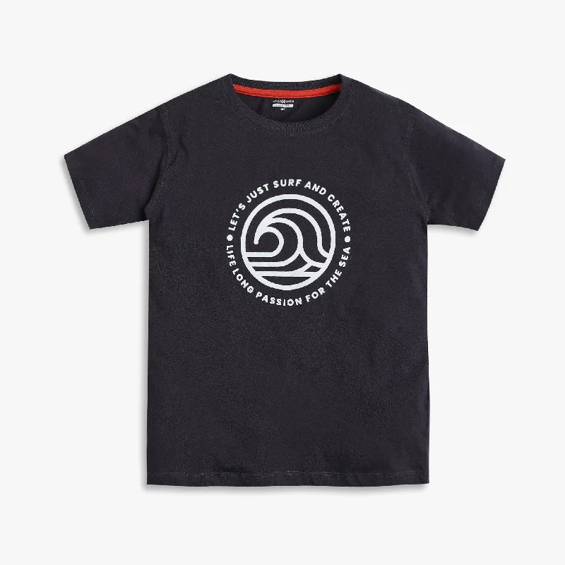 Men's Shirts for FishingBoys Regular Fit Graphic T-Shirt