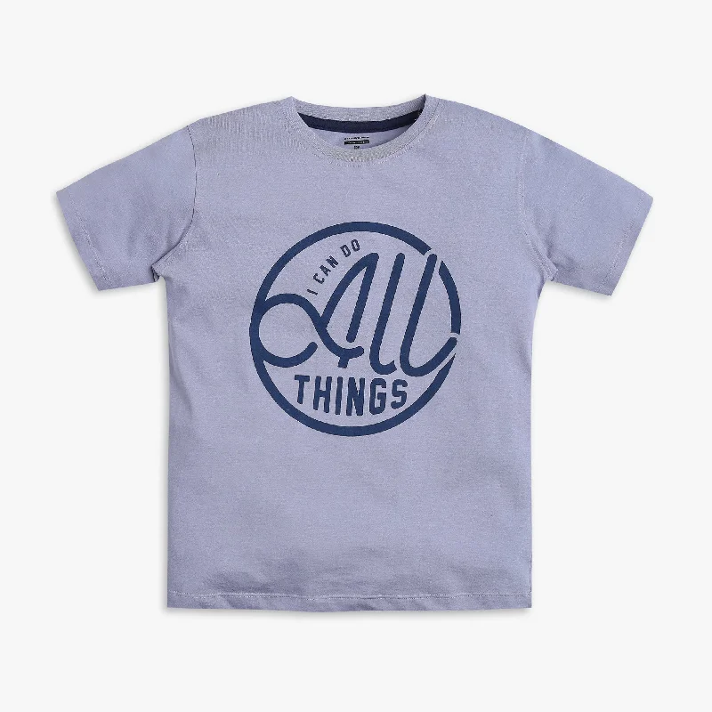 Men's Shirts with Asymmetrical HemlinesBoys Regular Fit Graphic T-Shirt