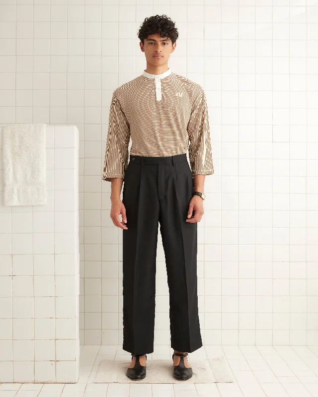 Lightweight Men's Linen PantsMcNab Trousers - Black